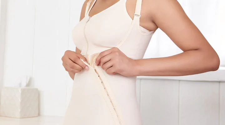 لبس المشد بعد عملية شفط الدهون